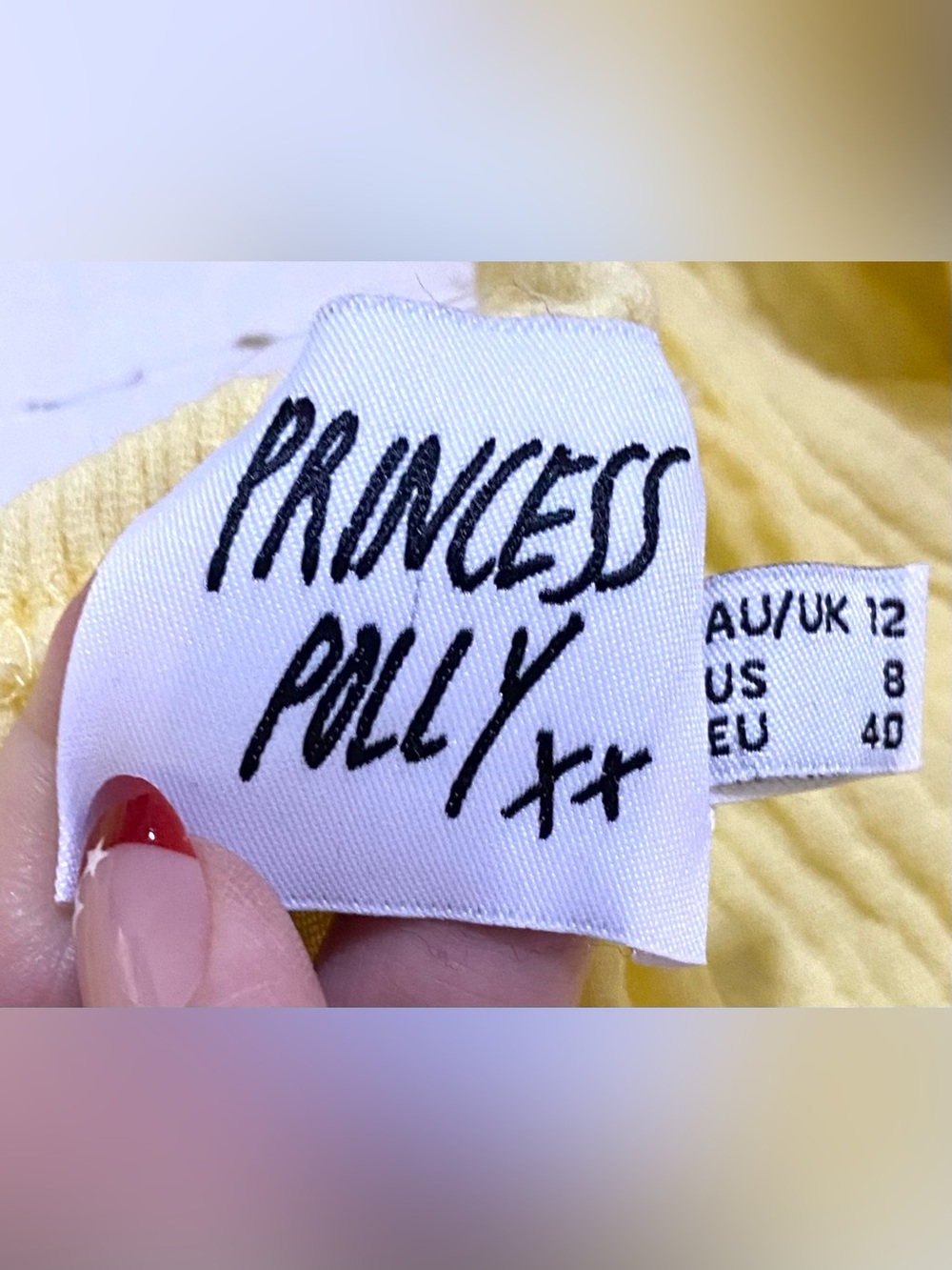 Princess Polly Womens 8 Yellow Let’s Dance Mini Dress Boho Summer Cotton Beach - Picture 13 of 16